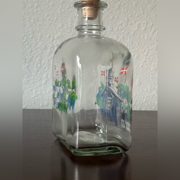 Vintage Holmegaard glass bottle. Made in Denmark 1983. - Picture 6 of 8